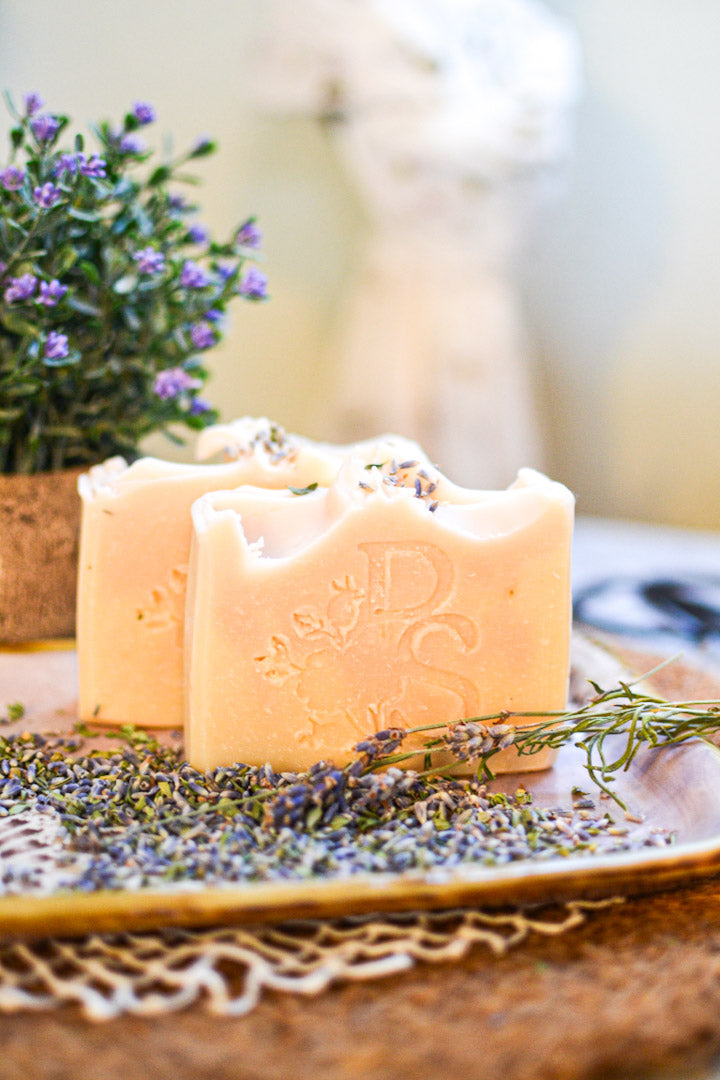 Lavender Milk Soap with Goat Milk, Lavender & Thyme