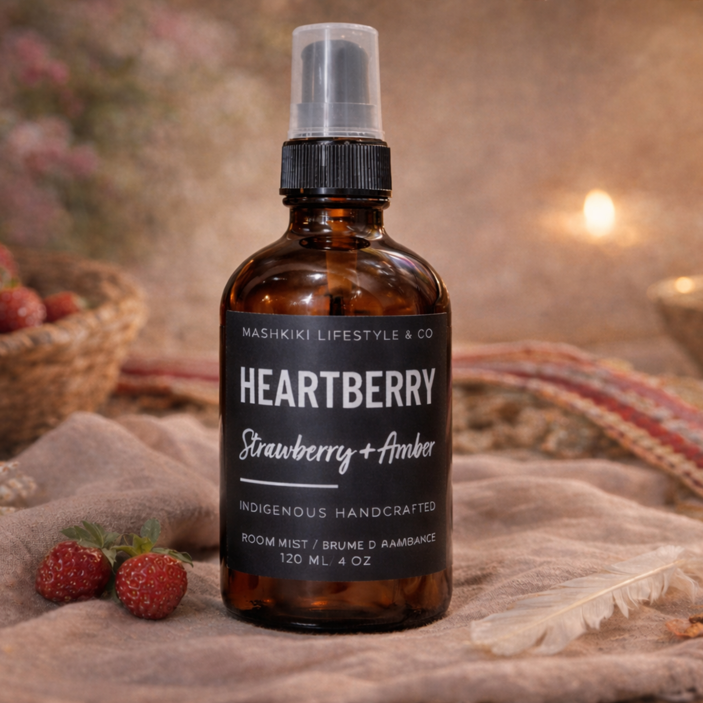 Heart Berry | Strawberry + Amber - Room + Linen Mist