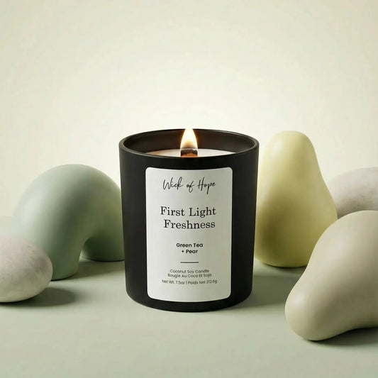 First Light Freshness Candle | Green Tea + Pear