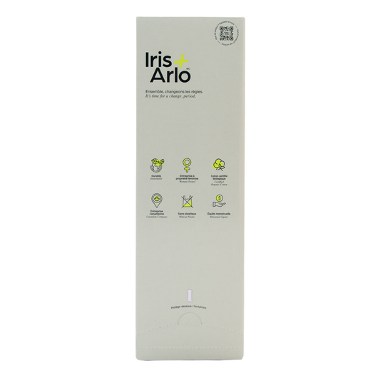 Wall-Mounted Cardboard Dispenser, 100% Organic Cotton Pantyliners