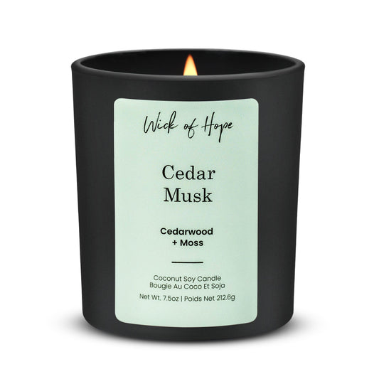Cedar Musk Candle | Cedarwood + Moss