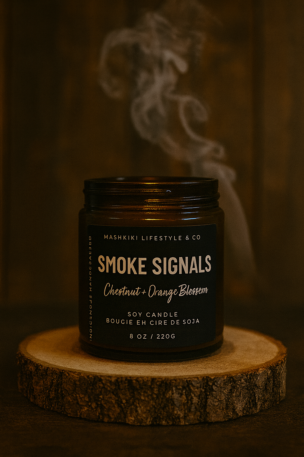 Smoke Signals | Chestnut + Orange Blossom - Soy Candle