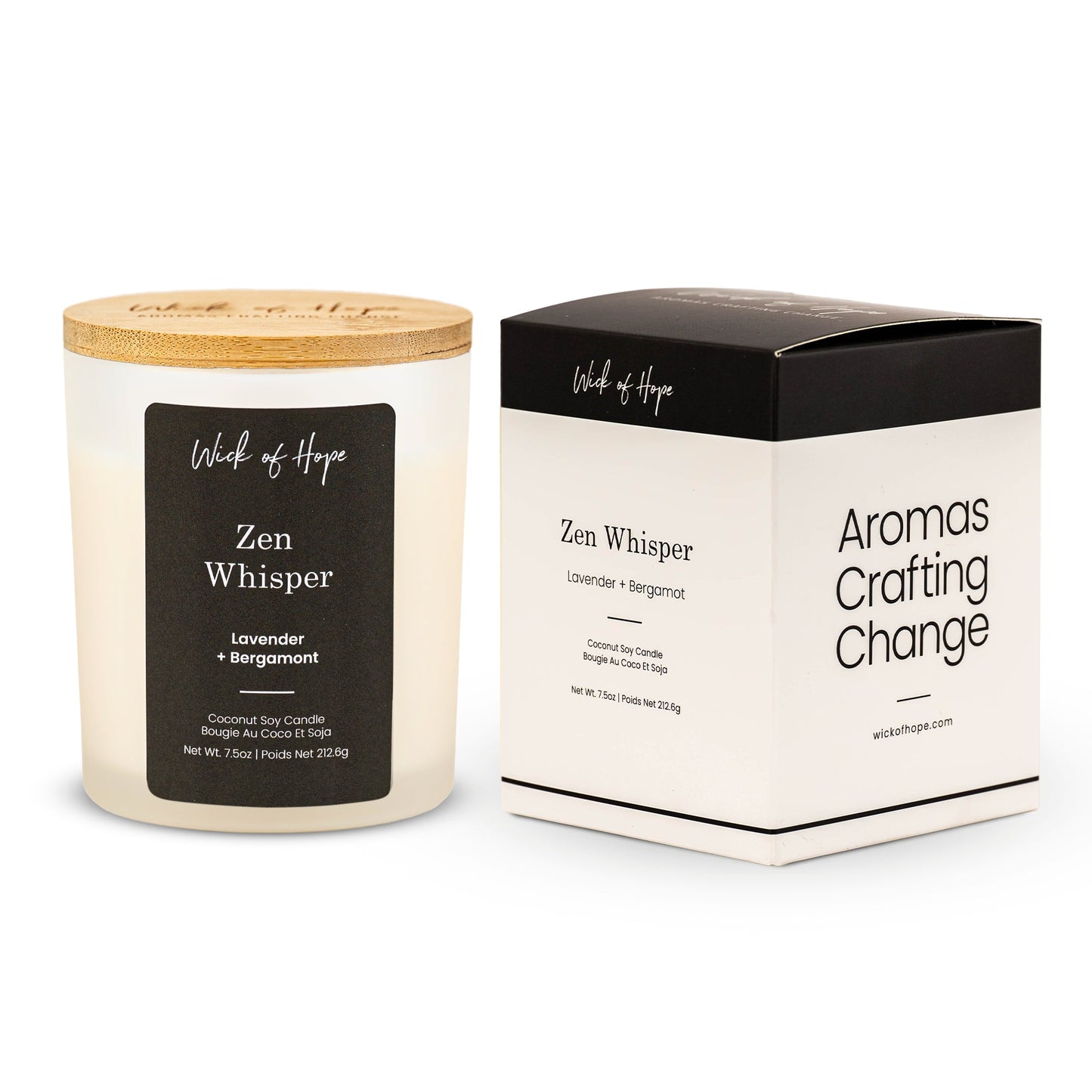 Zen Whisper Candle | Lavender + Bergamot