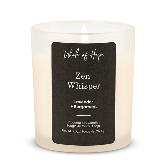 Zen Whisper Candle | Lavender + Bergamot