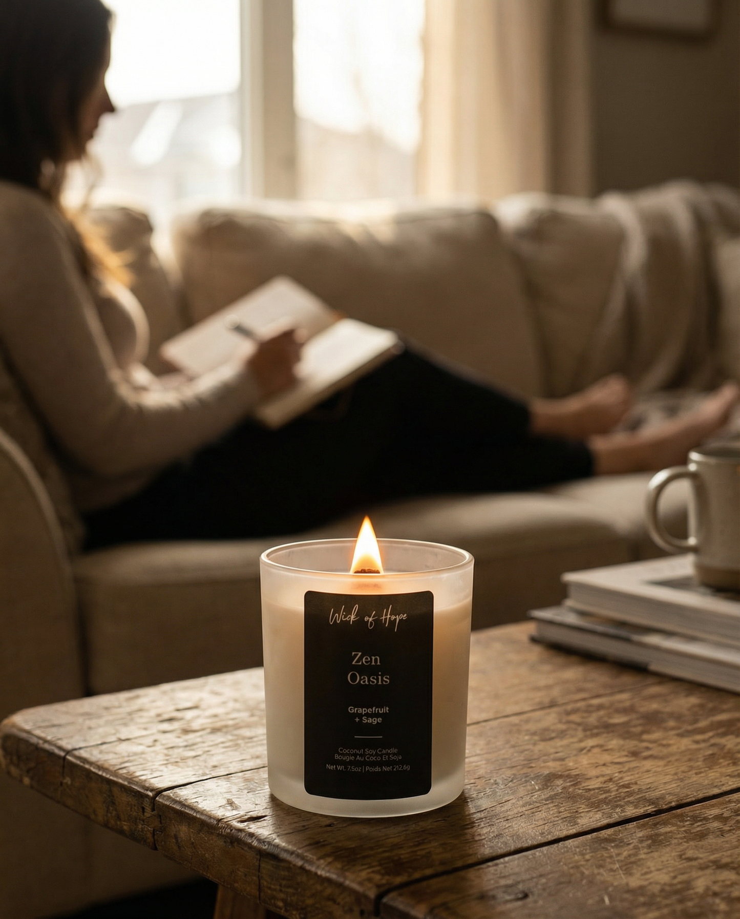 Zen Oasis Candle  | Grapefruit + Sage