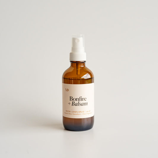 Bonfire + Balsam Room and Linen Spray