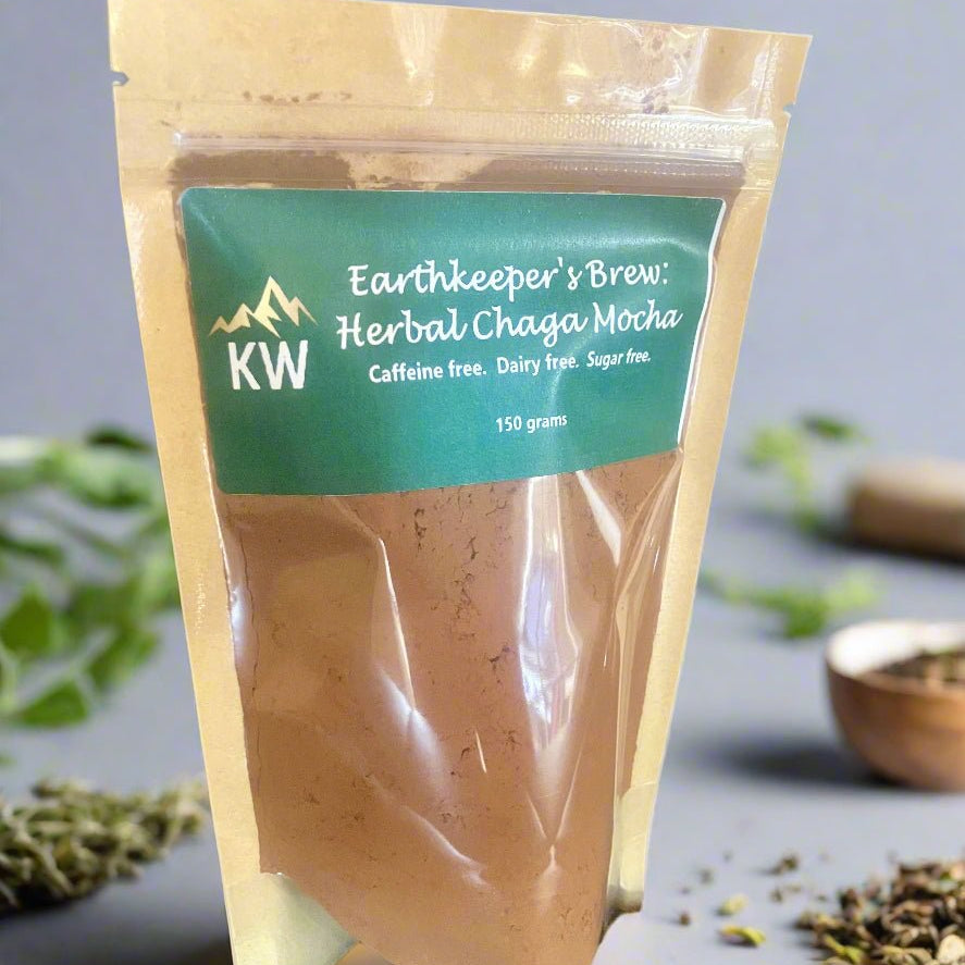 Earthkeeper's Brew: Herbal Chaga Mocha (caffeine-free; sugar-free; dairy-free)