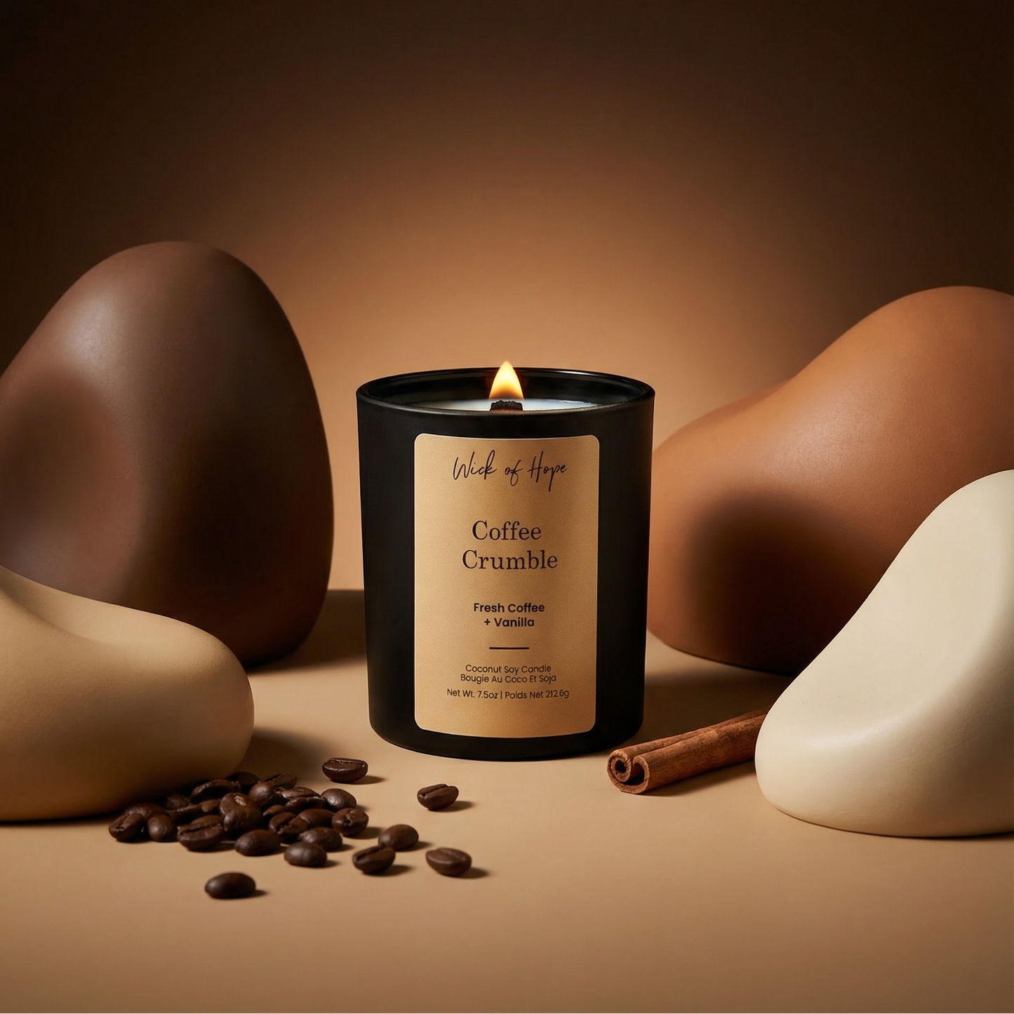 Coffee Crumble Candle | Fresh Coffee + Vanilla