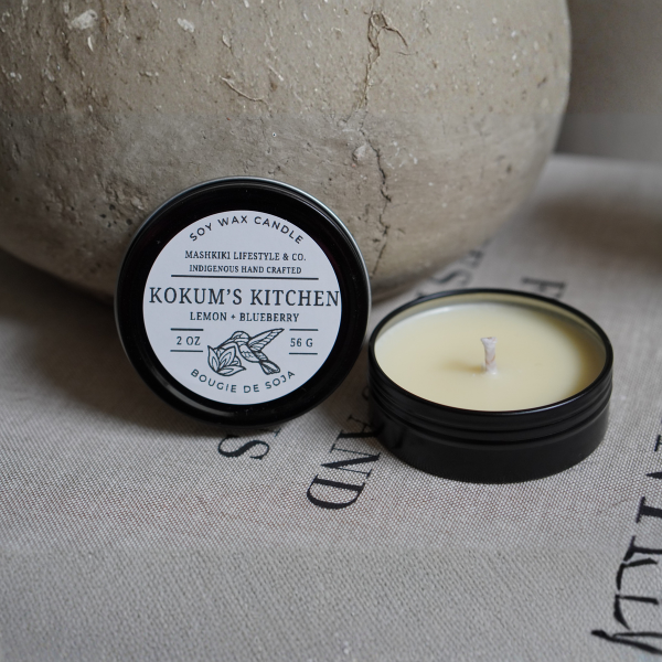 Kokum's Kitchen | Lemon + Blueberry - Soy Candle