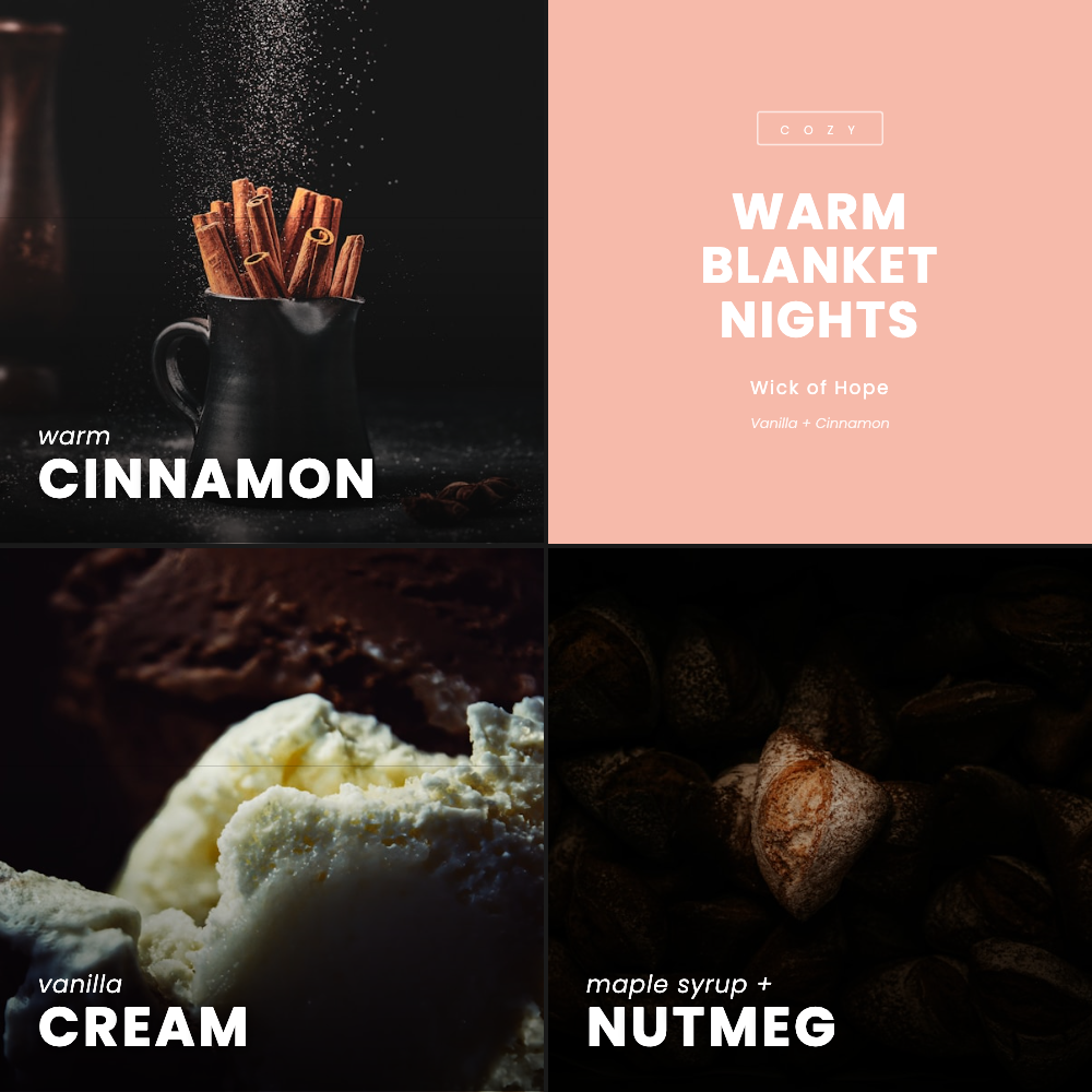 Warm Blanket Nights Candle | Cinnamon + Vanilla