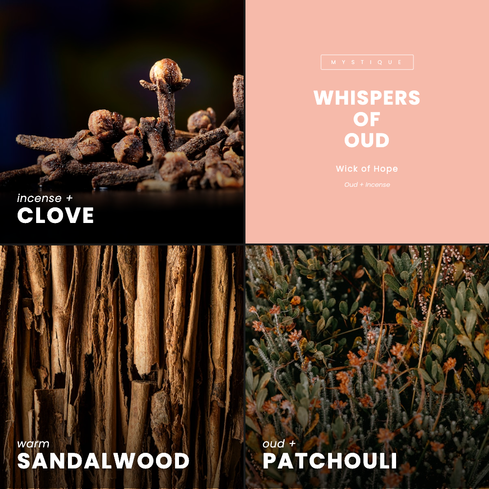 Whispers of Oud Candle | Oud + Incense