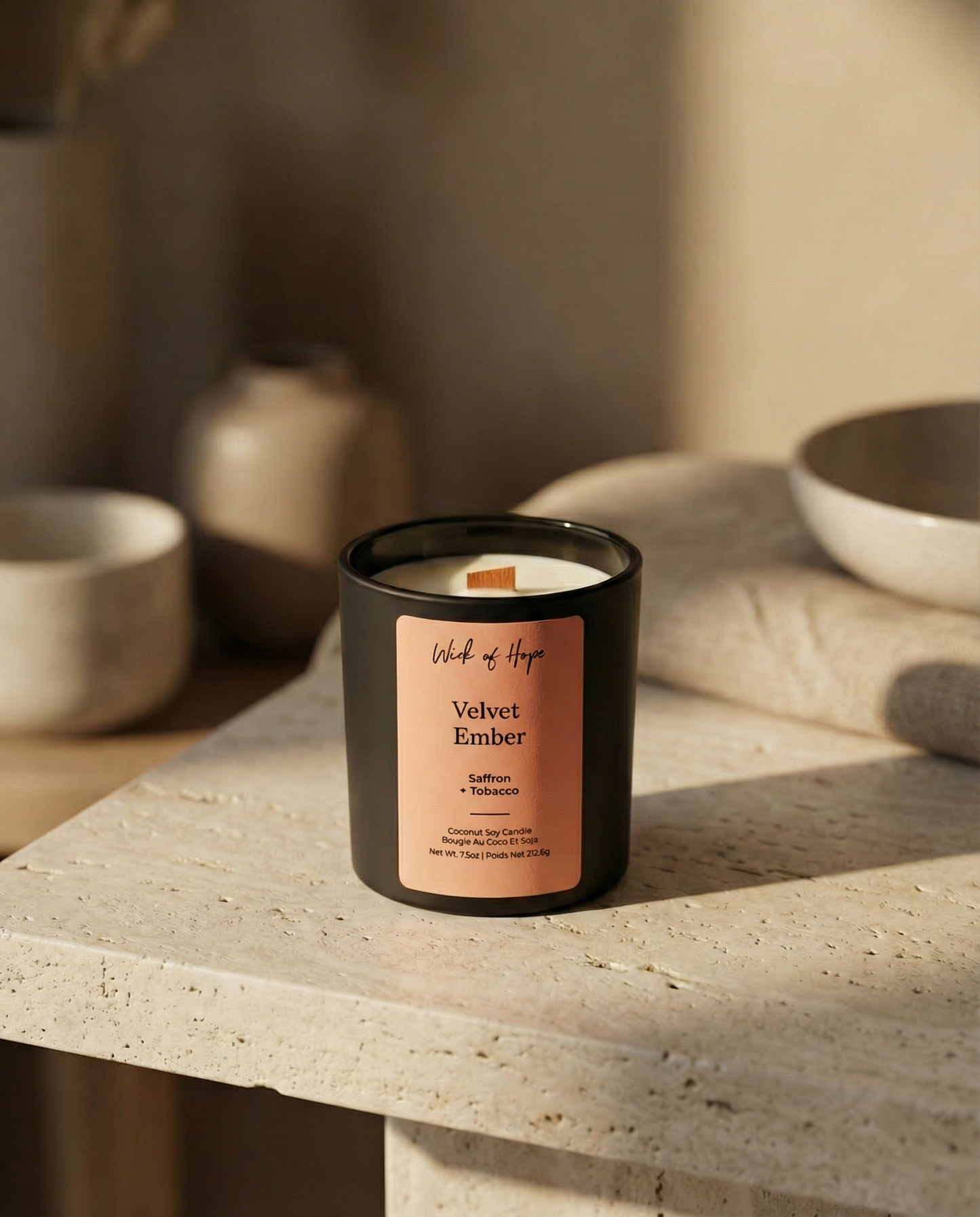 Velvet Ember Candle | Saffron + Tobacco